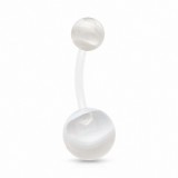 Piercing nombril UV 78 - Flexible melon