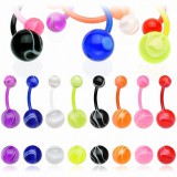 Piercing nombril UV 78 - Flexible melon