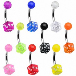 Piercing nombril UV 53 - Dés