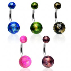 Piercing nombril UV 61 - Pétrole
