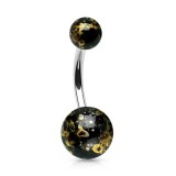 Piercing nombril UV 61 - Pétrole