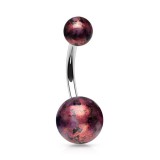 Piercing nombril UV 61 - Pétrole
