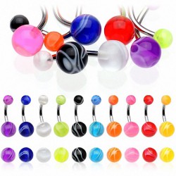 Piercing nombril UV 26 - Melon