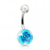Piercing nombril UV 02 - Flower deluxe