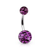 Piercing nombril UV 03 - Panthère