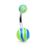 Piercing nombril UV 10 - Strié