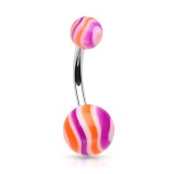 Piercing nombril UV 10 - Strié