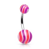 Piercing nombril UV 10 - Strié