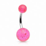 Piercing nombril UV 19 - Paillettes