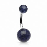 Piercing nombril UV 19 - Paillettes