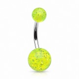 Piercing nombril UV 19 - Paillettes