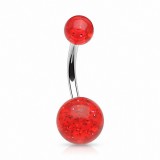 Piercing nombril UV 19 - Paillettes