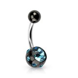 Banane 46 - Black multi-strass