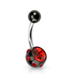 Banane 46 - Black multi-strass