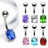 Piercing nombril cristal 06 - Ovale