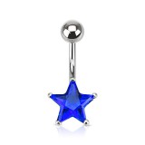 Piercing nombril cristal 05 - étoile