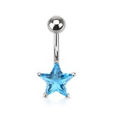 Piercing nombril cristal 05 - étoile