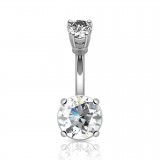 Piercing nombril cristal 02 - Double rond