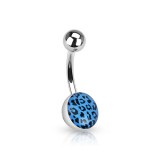 Piercing nombril logo léopard