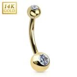 Piercing nombril or 14K 05 - Classique