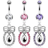 Piercing nombril noeud papillon 02 - Cercle