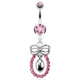 Piercing nombril noeud papillon 02 - Cercle