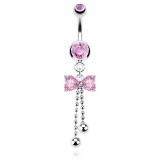 Piercing nombril noeud papillon 09 - Chainettes