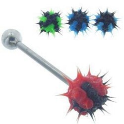 Piercing langue coquine 17 - Silicone flamme