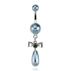 Piercing nombril noeud papillon 23 - Perle
