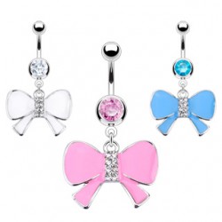 Piercing nombril noeud papillon 26 - Coloré