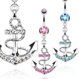 Piercing nombril ancre marine 05 - Corde