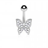 Piercing nombril papillon multistrass (50)