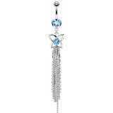 Piercing nombril papillon et chainettes (91)