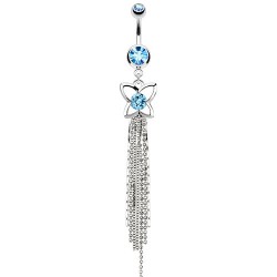 Piercing nombril papillon et chainettes (91)