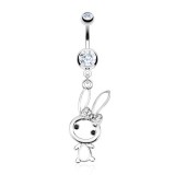Piercing nombril lapin sympathique (127)