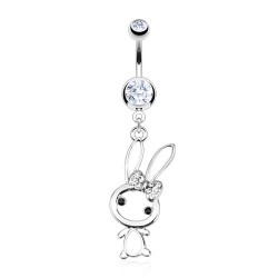 Piercing nombril lapin sympathique (127)