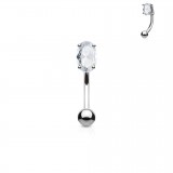 Piercing arcade 74 - Cristal oval