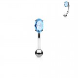 Piercing arcade 74 - Cristal oval