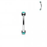 Piercing arcade 75 - strass opale