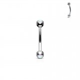 Piercing arcade 75 - strass opale