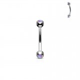 Piercing arcade 75 - strass opale