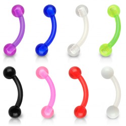 Piercing pour arcade acry 11 - UV unicolore flexible