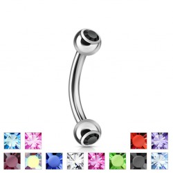 Banane 24 - Double strass 4x4mm