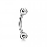 Banane 24 - Double strass 4x4mm