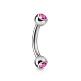 Banane 24 - Double strass 4x4mm