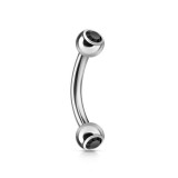Banane 24 - Double strass 4x4mm