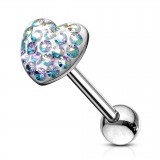 Piercing langue 50 - Coeur férido