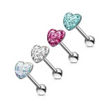 Piercing langue 50 - Coeur férido