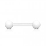 Piercing de langue UV 20 - Flexible unicolore