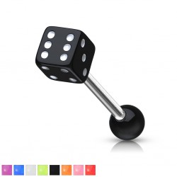 Piercing de langue UV 23 - Dé
